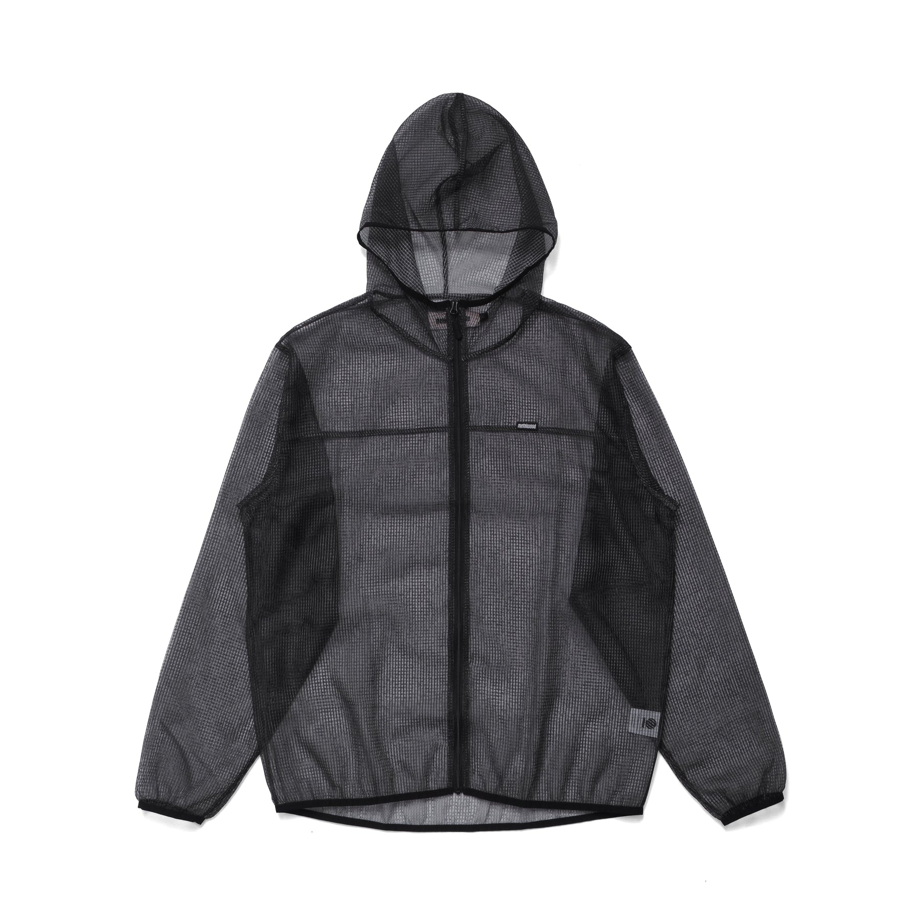 Net Parka in Black