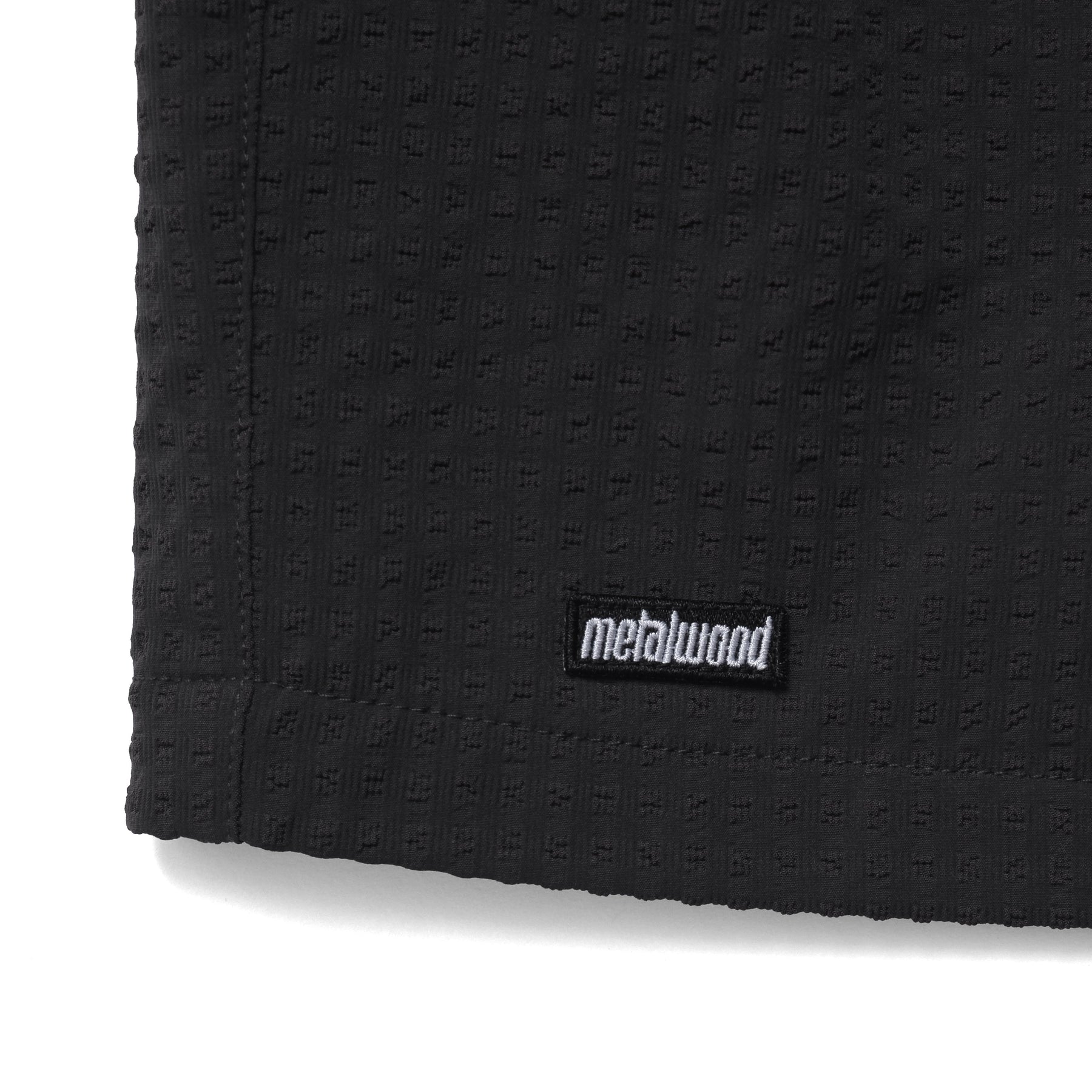 Seersucker Spa Short in Black