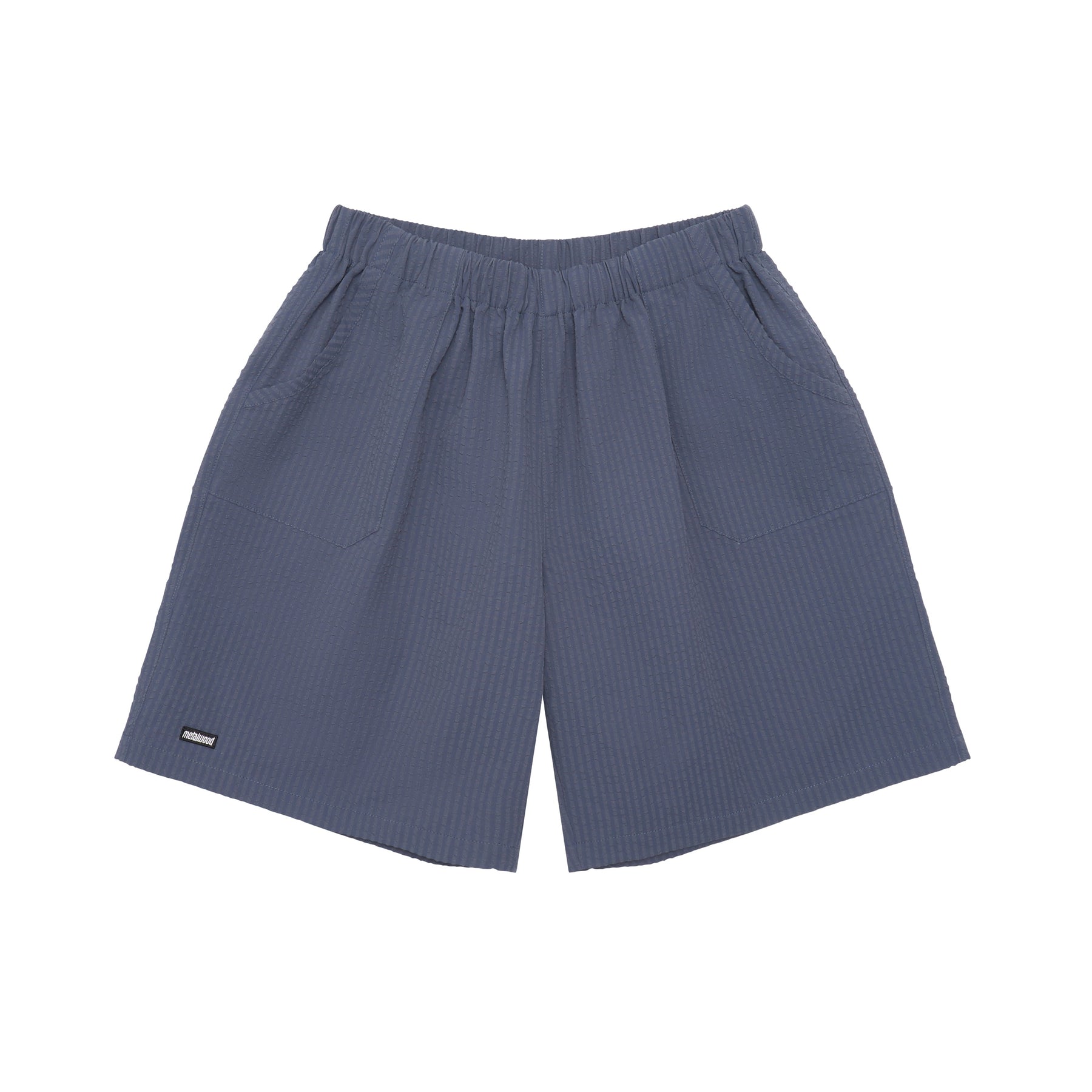 Seersucker Spa Short in Navy