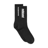 Metal Logo Crew Sock in Black