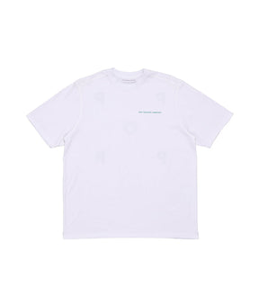 Logo T-Shirt in White/Peacock Green