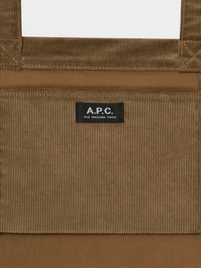 Diane Shopping Bag in Camel Corduroy