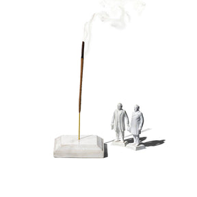Marble Incense Holder in White