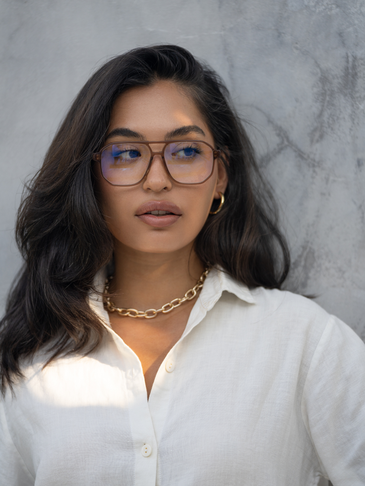 Billie Blue Light Readers Reading Glasses in Brown