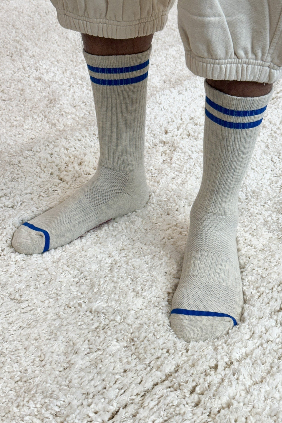 Extended Boyfriend Socks in Ice