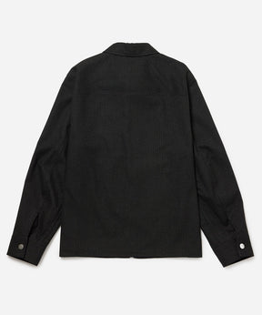 Flores Suiting Shirt Jacket in Black