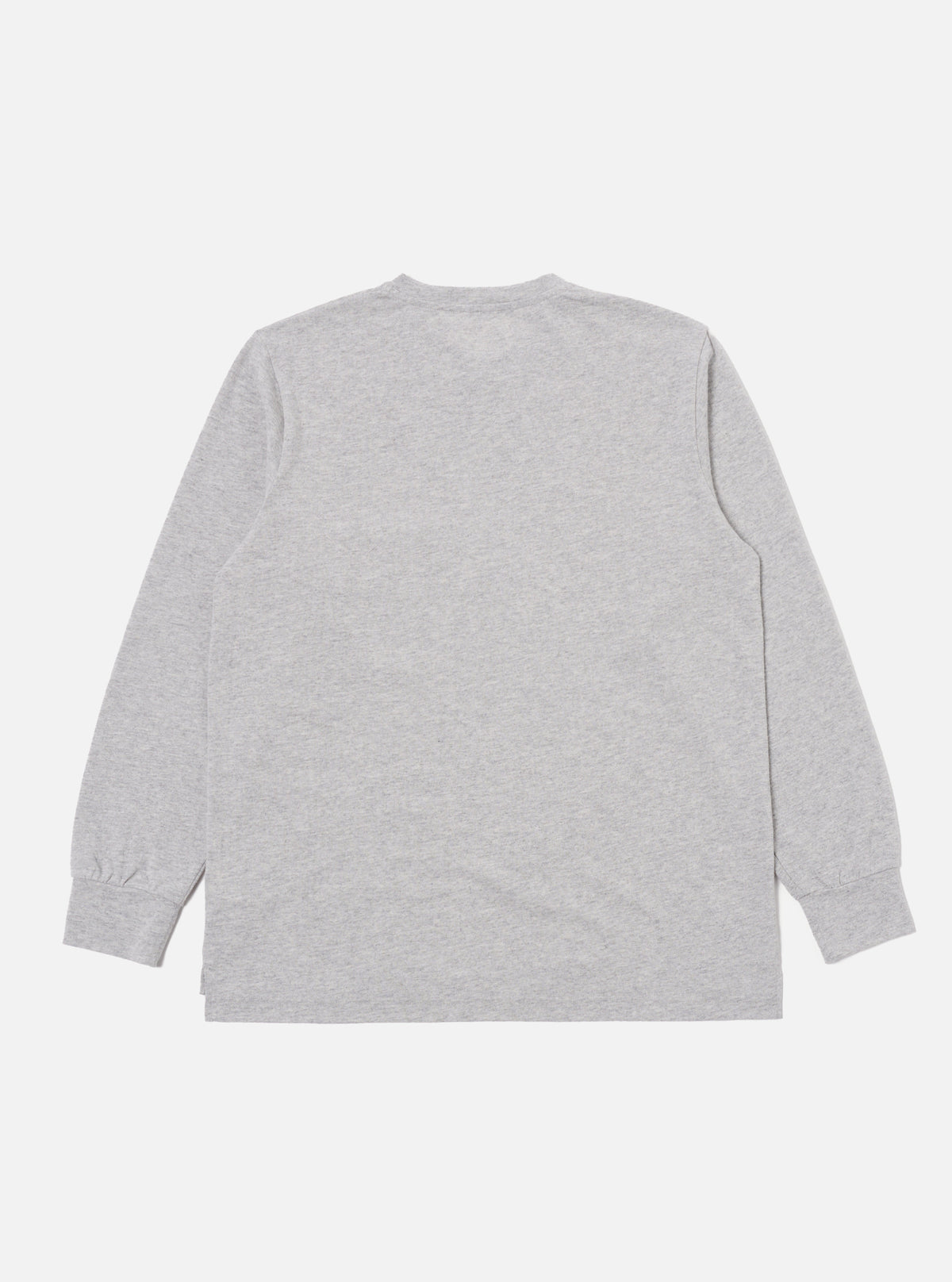 Loose L/S Tee in Grey Marl Recycled Wool Mix