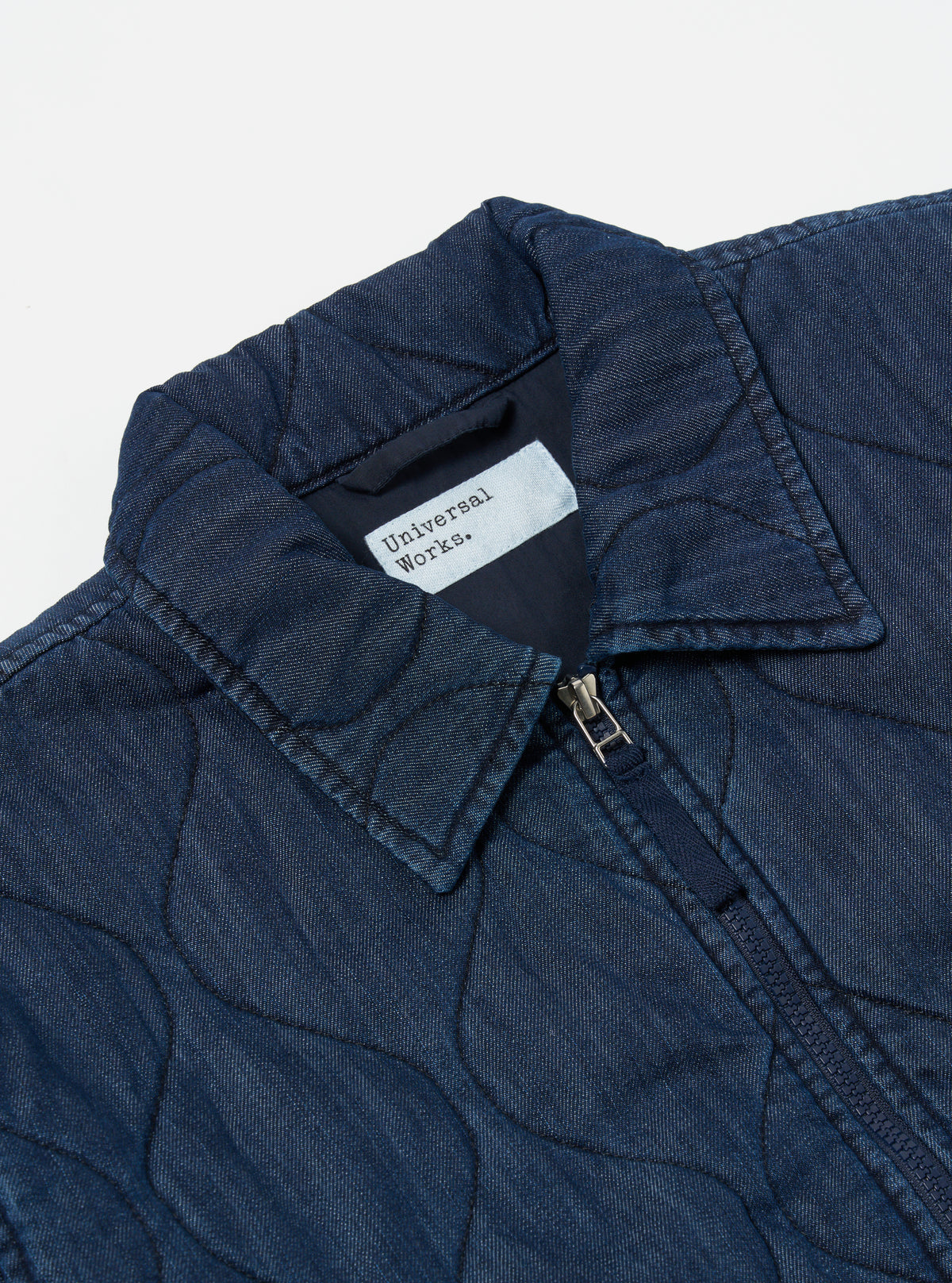 Gower Jacket in Indigo Quilt Denim