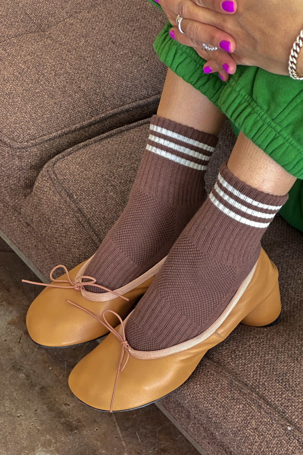 Girlfriend Socks in Mahogany