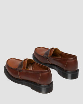 Penton Made in England Loafer in Brown + Amber