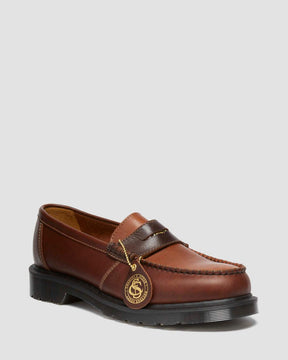 Penton Made in England Loafer in Brown + Amber
