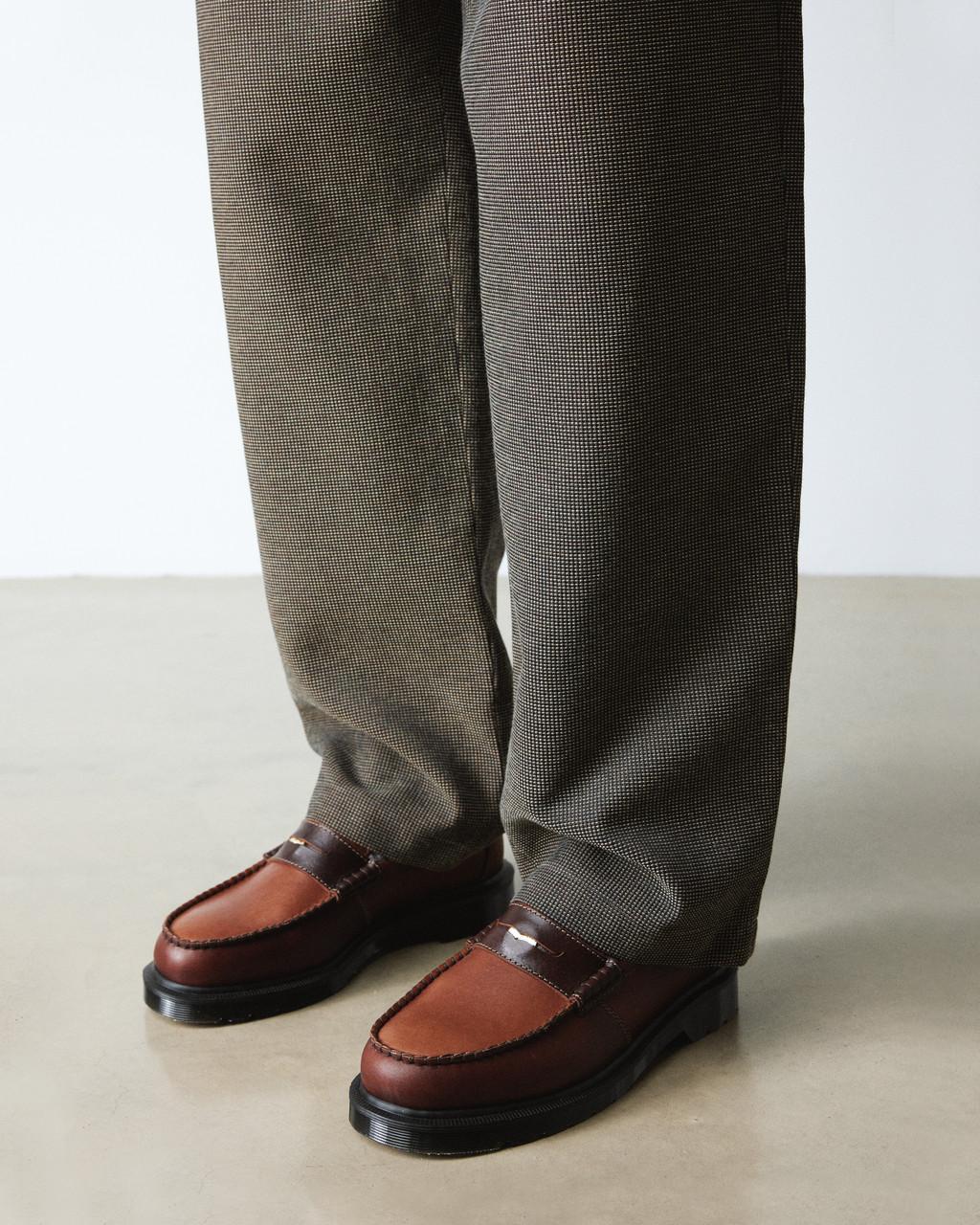 Penton Made in England Loafer in Brown + Amber
