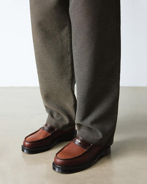 Penton Made in England Loafer in Brown + Amber