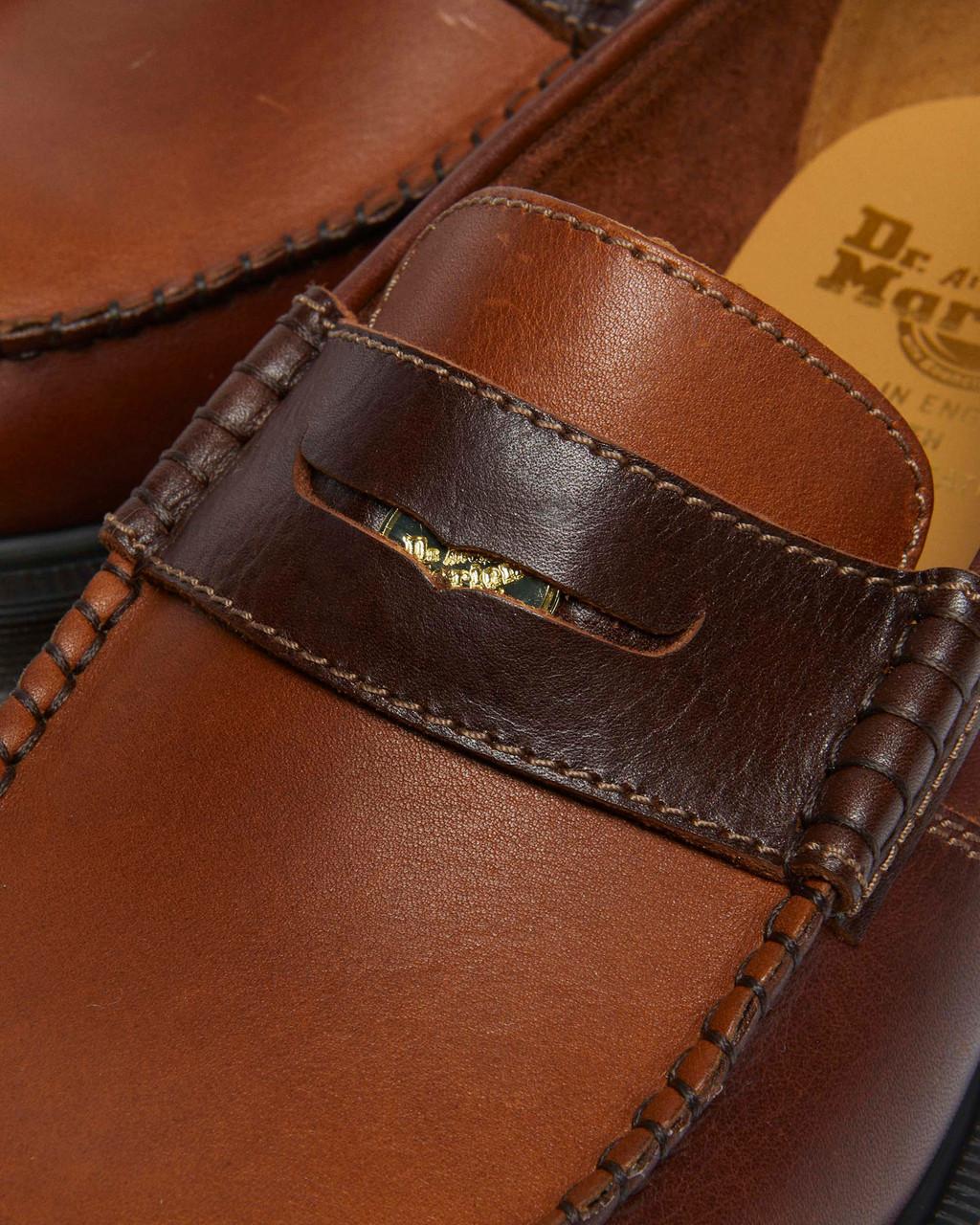 Penton Made in England Loafer in Brown + Amber