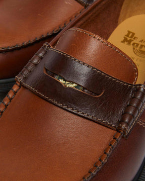 Penton Made in England Loafer in Brown + Amber