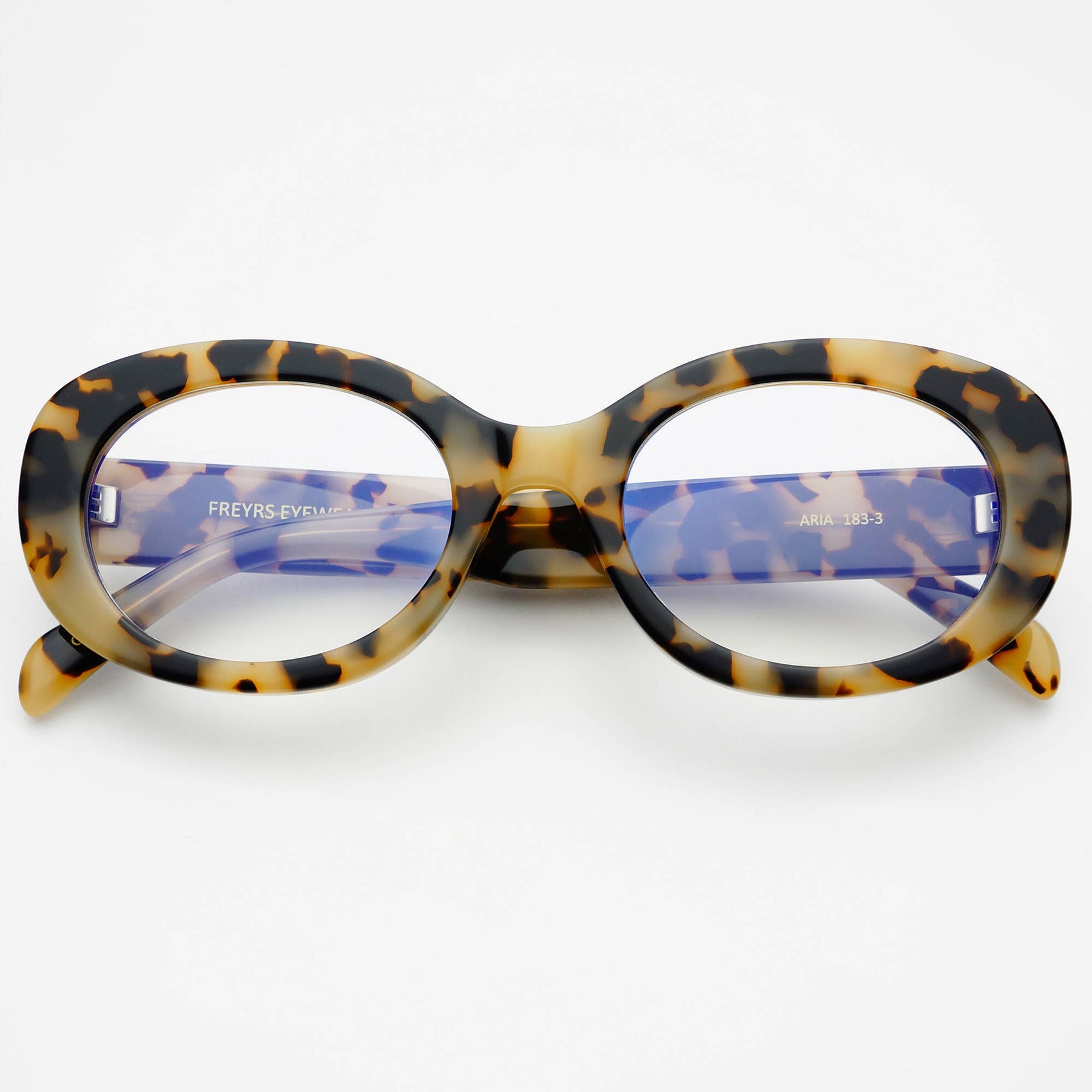 Aria Blue Light Readers in Milky Tortoise