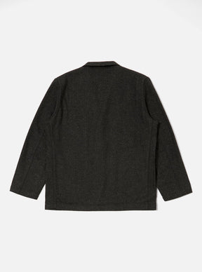 Salt 'n Pepper Tweed Three Button Jacket in Black