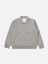 Recycled Cotton Blend Jersey Tyler Jacket in Grey Marl