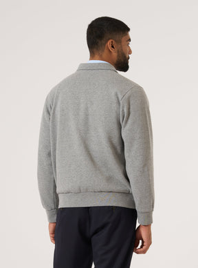 Recycled Cotton Blend Jersey Tyler Jacket in Grey Marl