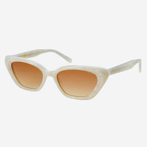 Mia Acetate Cat Eye Sunglasses in Pearl