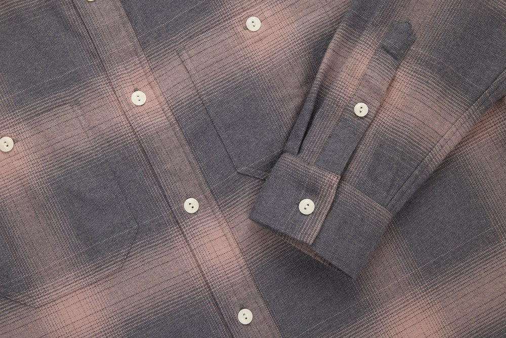 Utility Flannel in Mauve Ombre