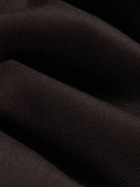 Pleated Trouser in Brown Wool Flannel
