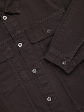 Trucker Jacket in Umber Twill