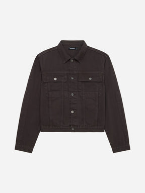 Trucker Jacket in Umber Twill