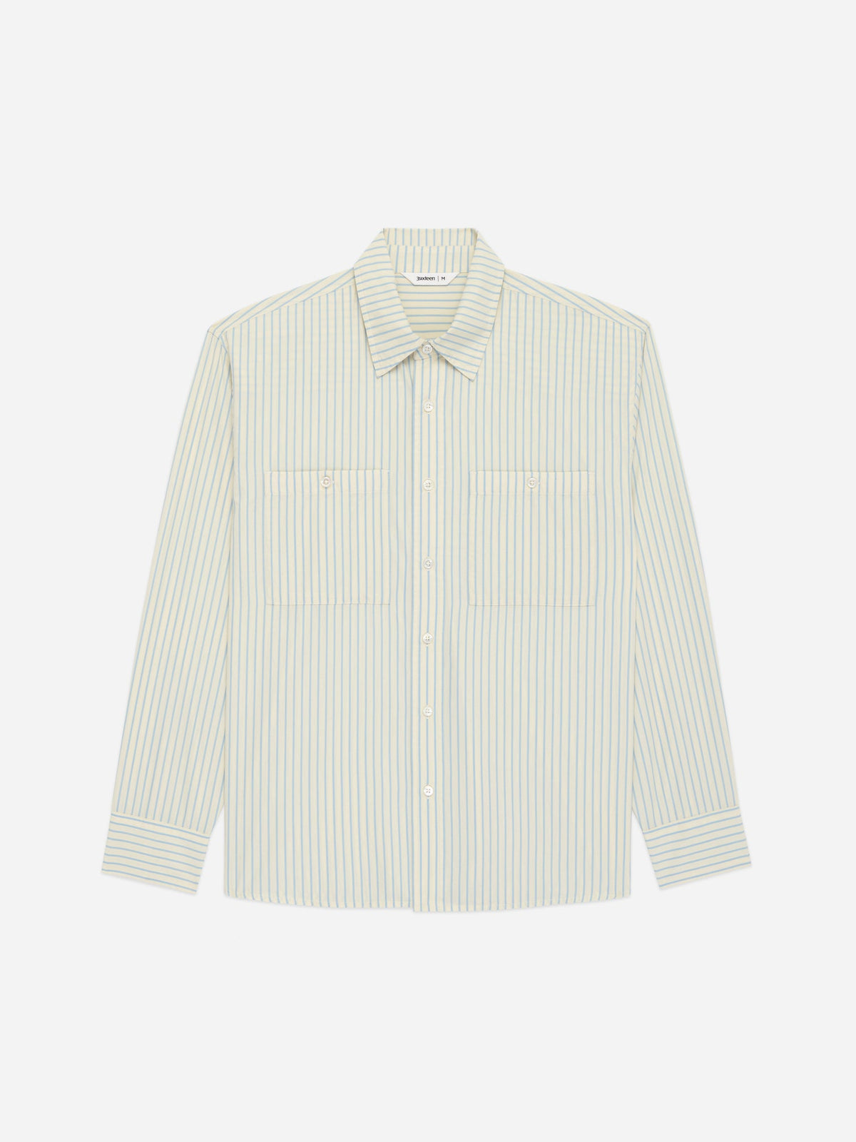 Commuter Shirt in Blue Ecru Stripe