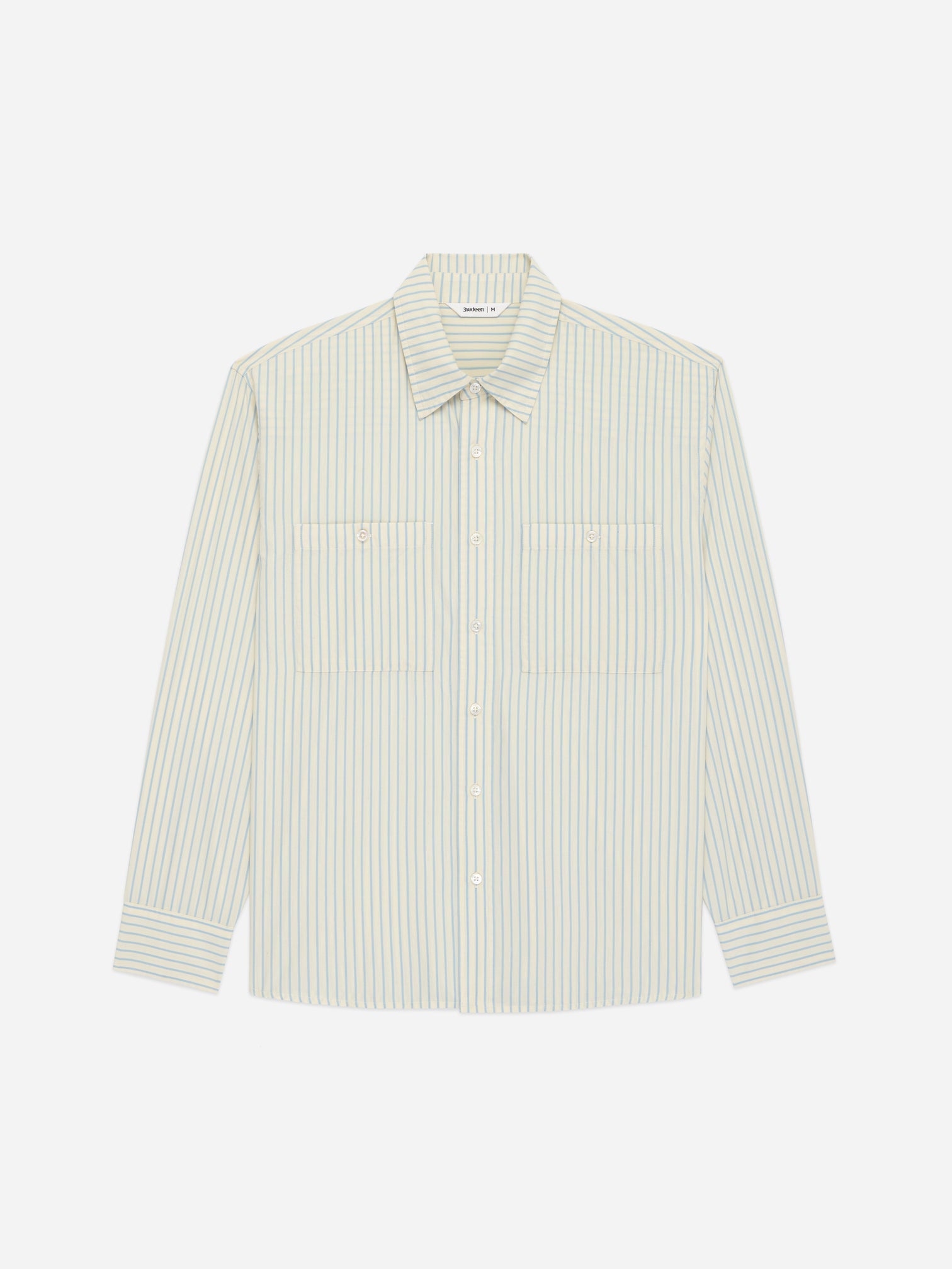 Commuter Shirt in Blue Ecru Stripe