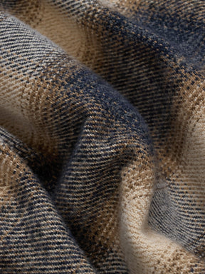 Crosscut Flannel in Brown / Ecru