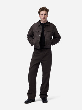 Trucker Jacket in Umber Twill