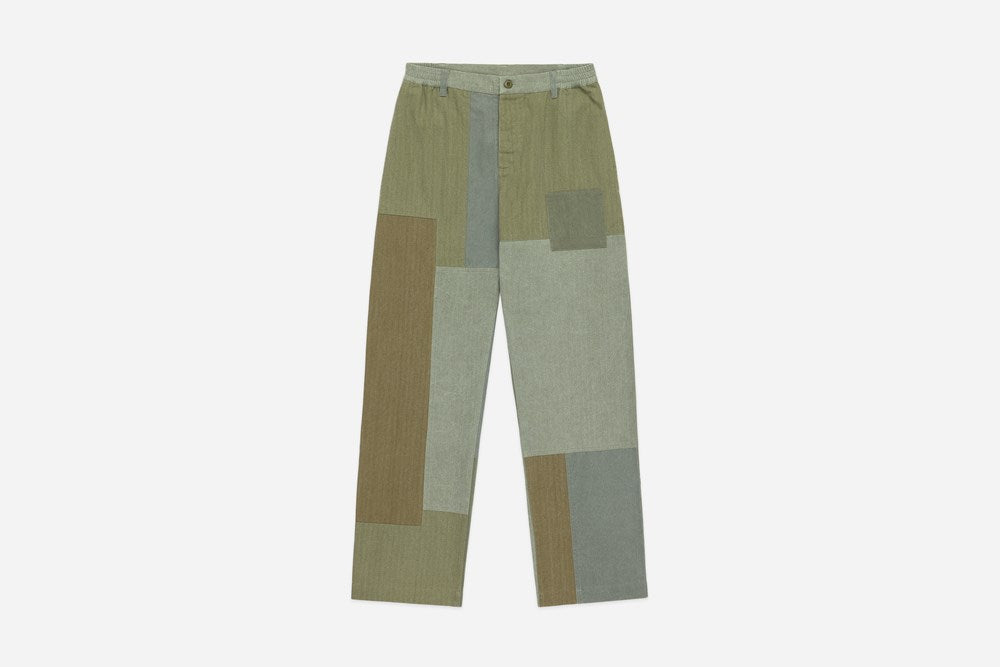 Harvest Pant in Patchwork Olive