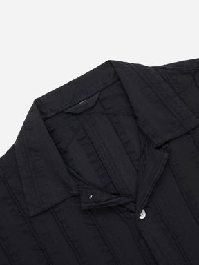 Cabana Shirt in Charcoal Rope Stripe