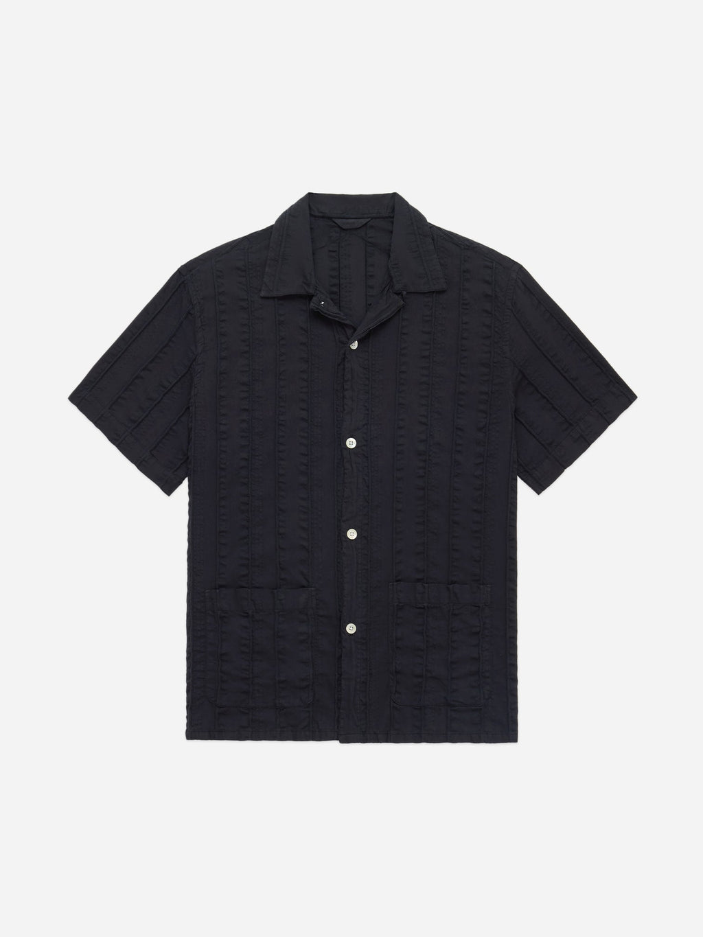 3Sixteen Cabana Shirt in Charcoal Rope Stripe : Homme Essentials