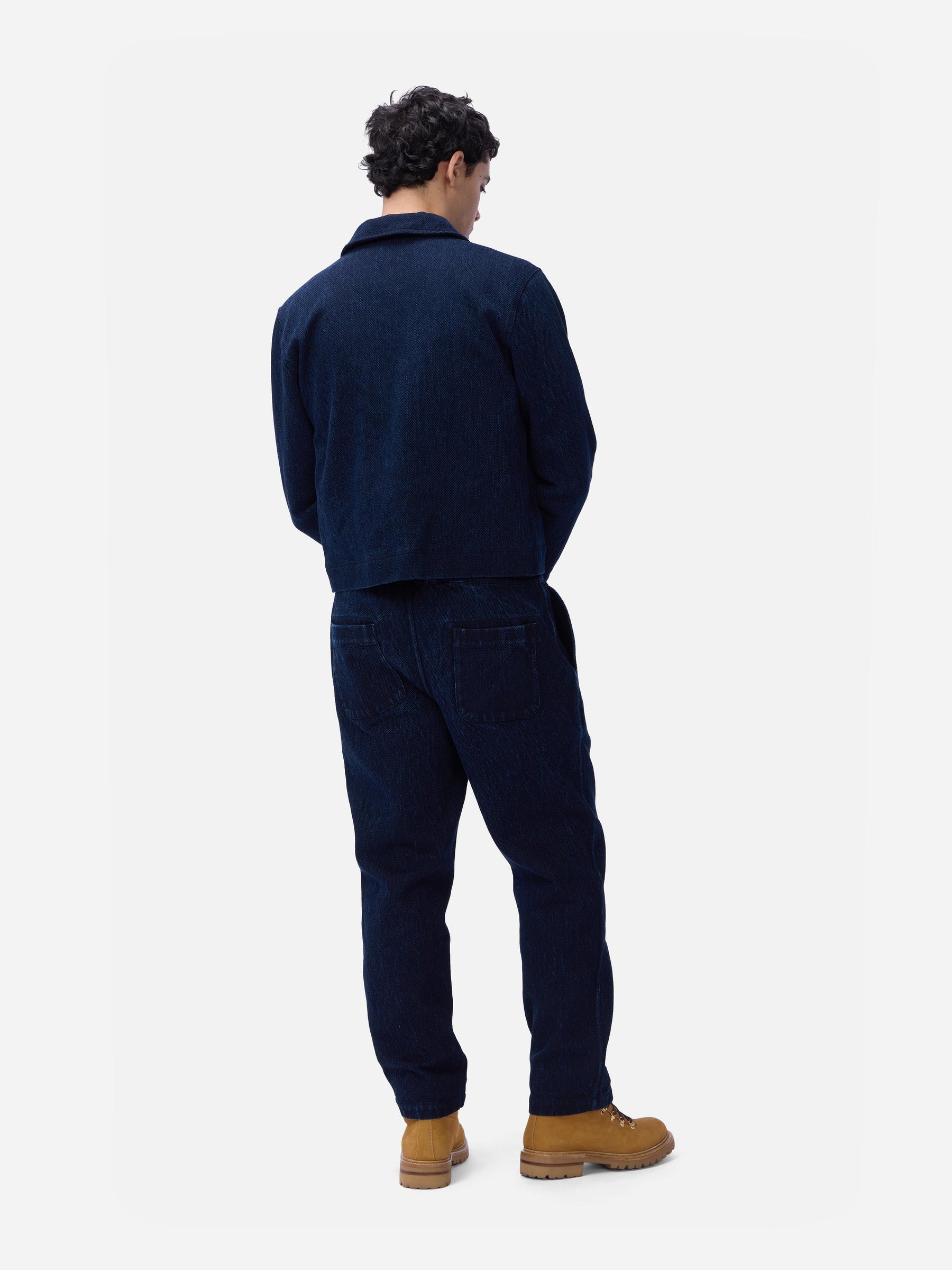 Club Jacket in Indigo Kendo Cloth