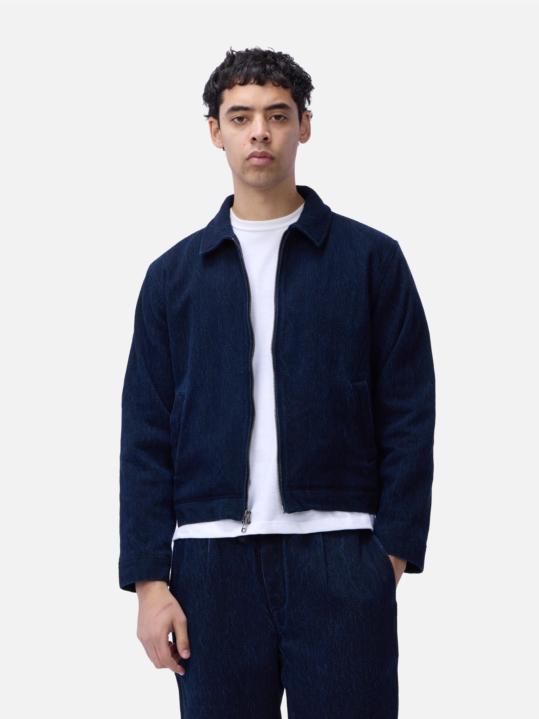 Club Jacket in Indigo Kendo Cloth