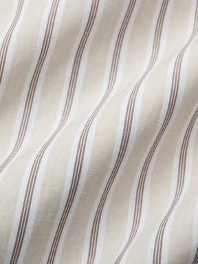 Short Sleeve Commuter Shirt in Tan Stripe