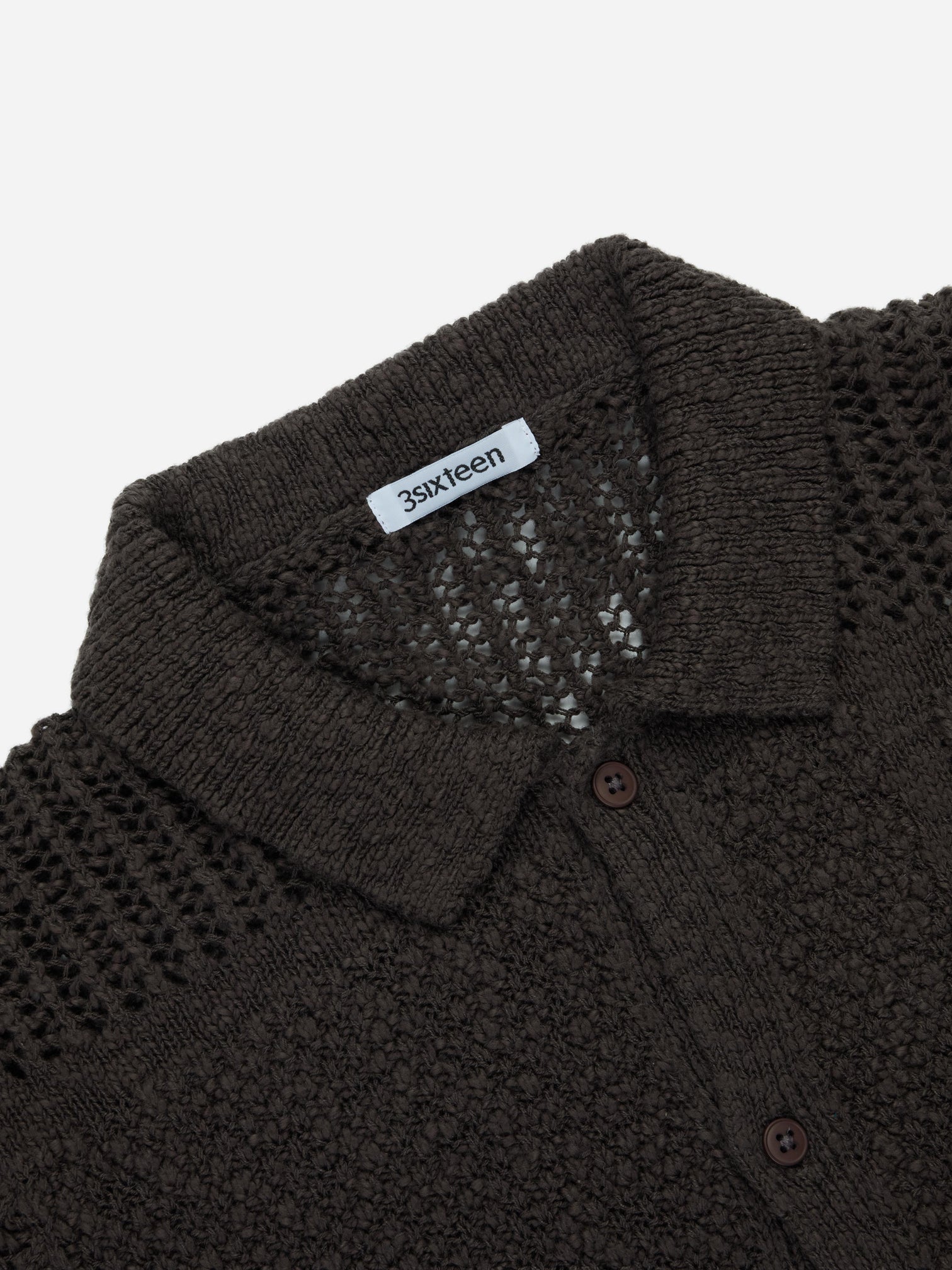 Short Sleeve Knit Shirt in Umber De Stijl