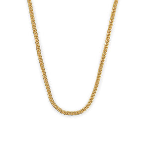 Gold 2.6mm Square Spiga Chain