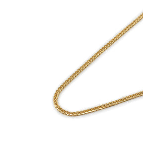 Gold 2.6mm Square Spiga Chain