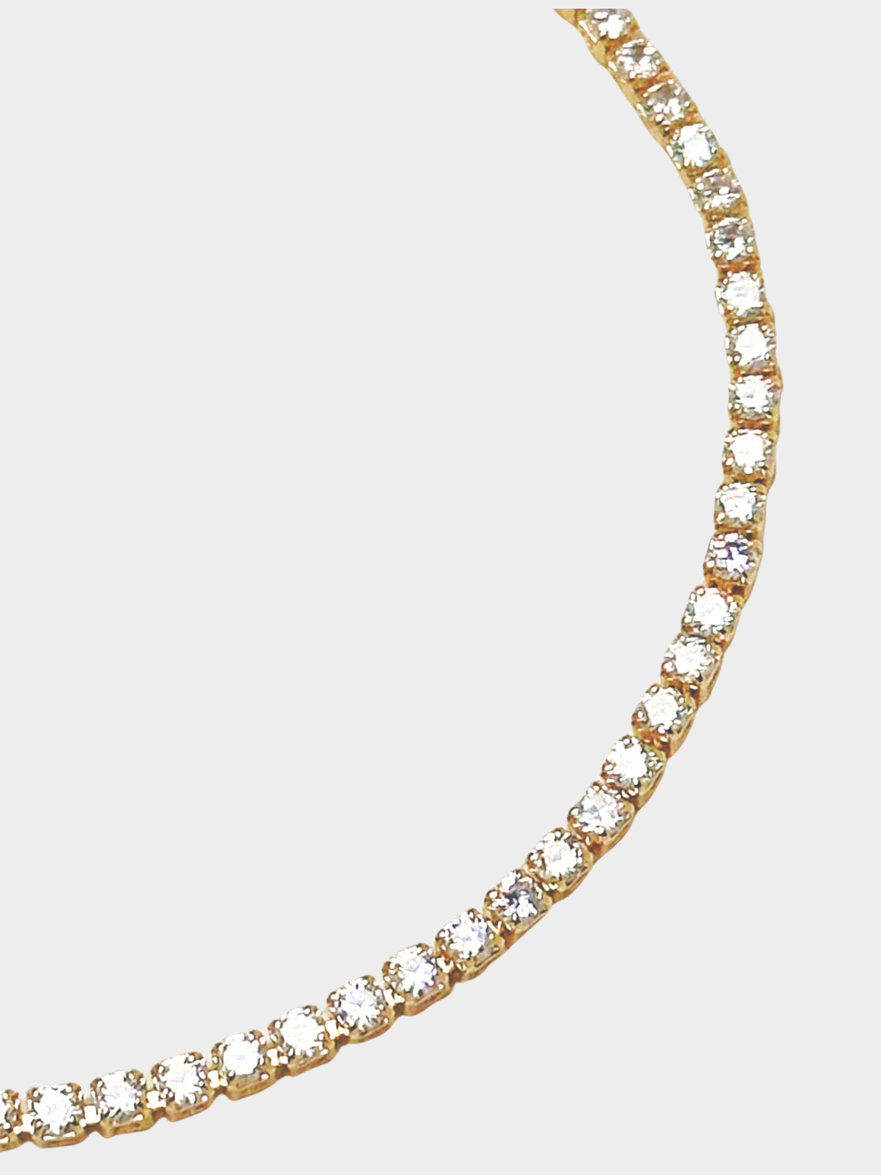 Crystal Tennis Bracelet in 18k Gold Fill