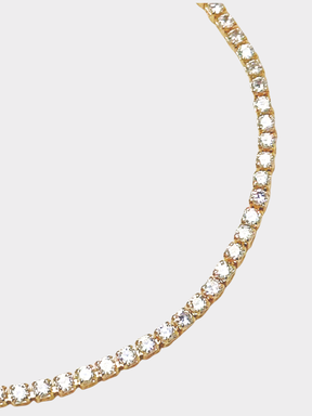 Crystal Tennis Bracelet in 18k Gold Fill