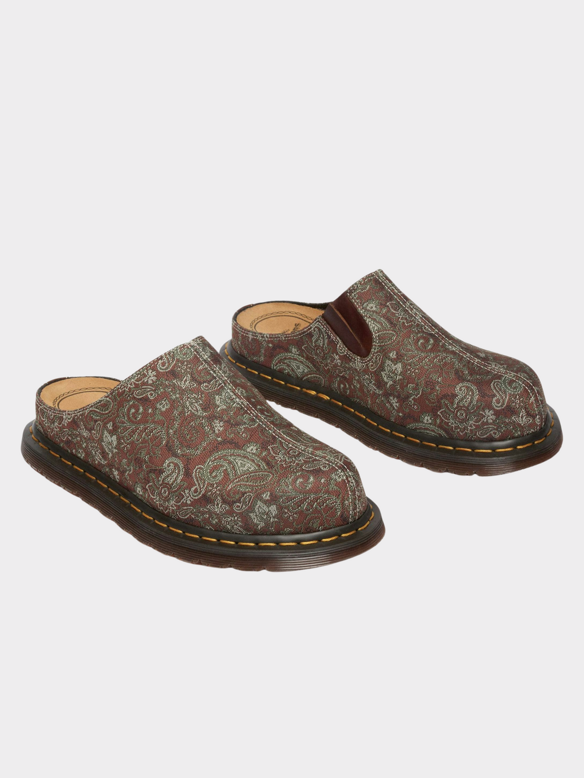 San Mule Jacquard Paisley in Russet Multi
