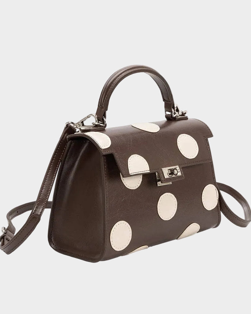 Maisel Recycled Polka Dot Bag in Chocolate