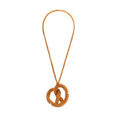 Pretzel Tan Crochet Bag Charm