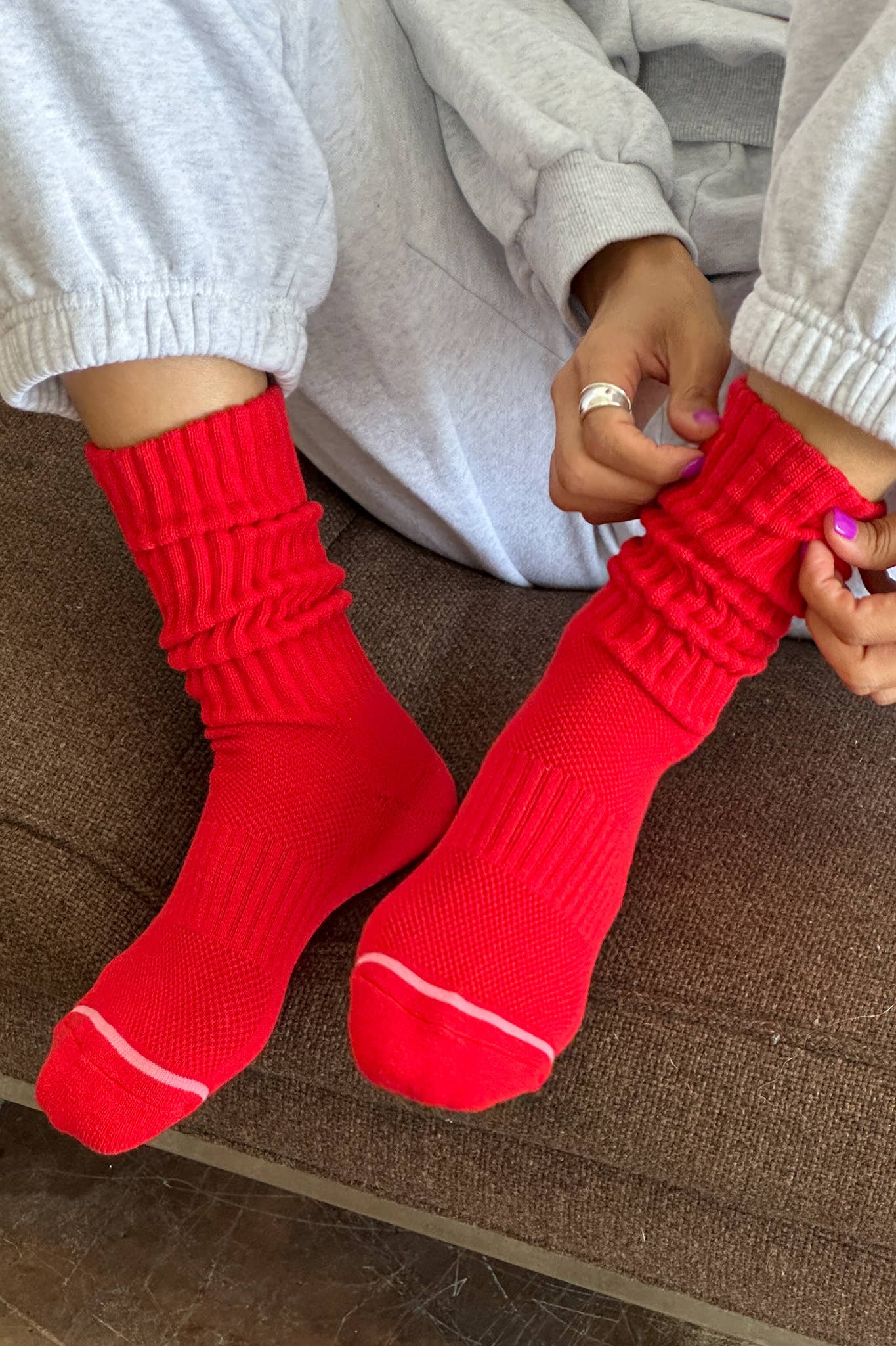 Ballet Socks in Strawberry