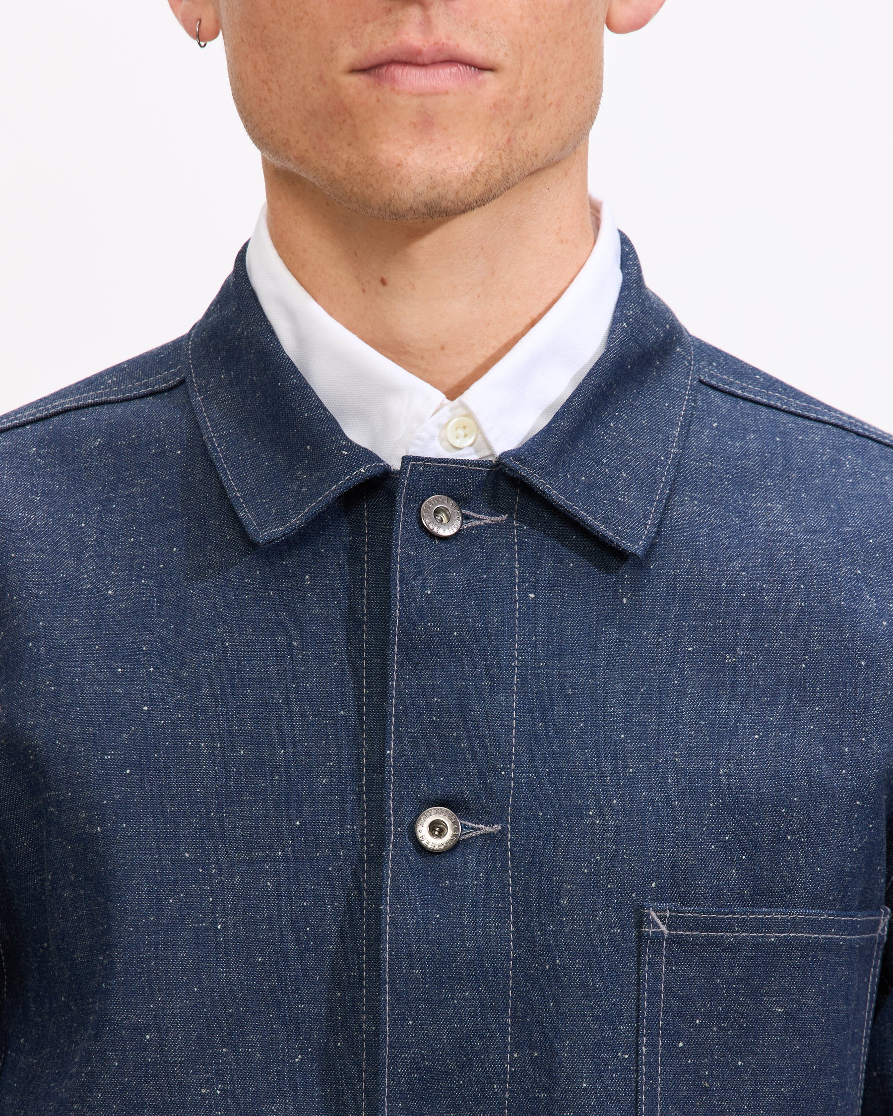 Chore Jacket in Nep Denim
