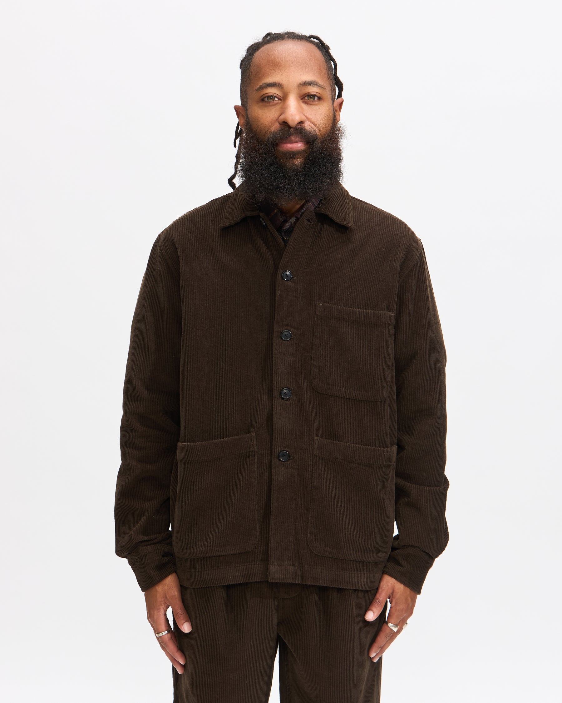 3sixteen Shop Jacket in Tobacco Corduroy Homme Essentials