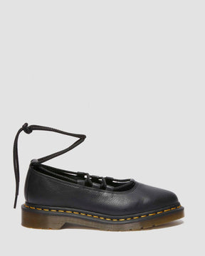 Elphie II Virginia Leather Ballet Flats in Black